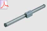 Rodless cylinder with ball recirculating guide