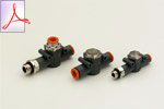 In-line quick-exhaust valves series VSR L